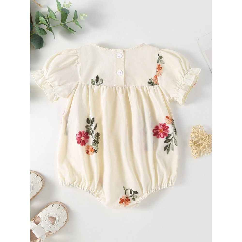 Summer Baby Kids Girls Floral Pattern Sleeveless Strap Top Dress And Bloomers Clothing Set/ Onesies