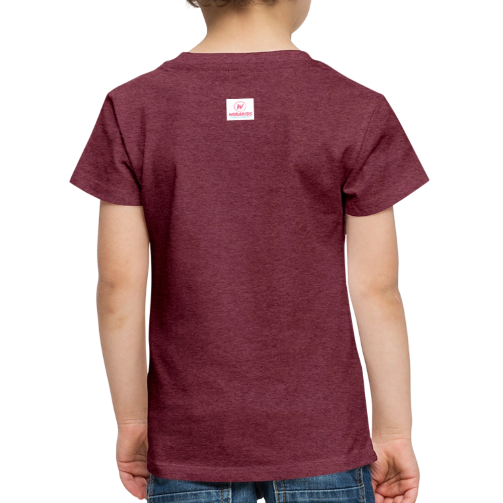 T-shirt Premium Enfant - rouge bordeaux chiné