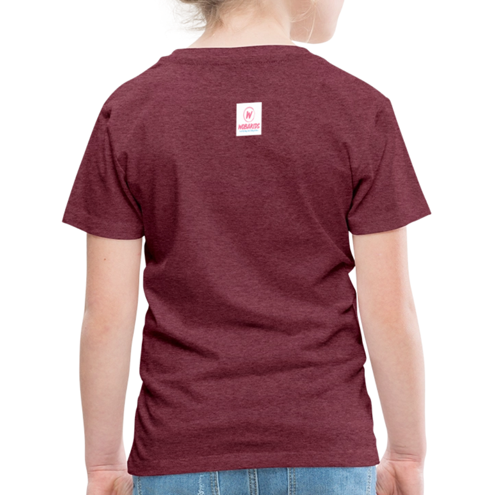 T-shirt Premium Enfant - rouge bordeaux chiné
