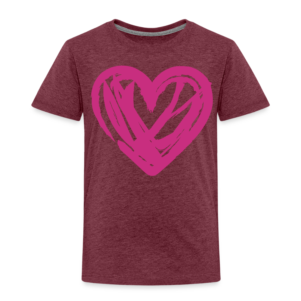 T-shirt Premium Enfant - rouge bordeaux chiné