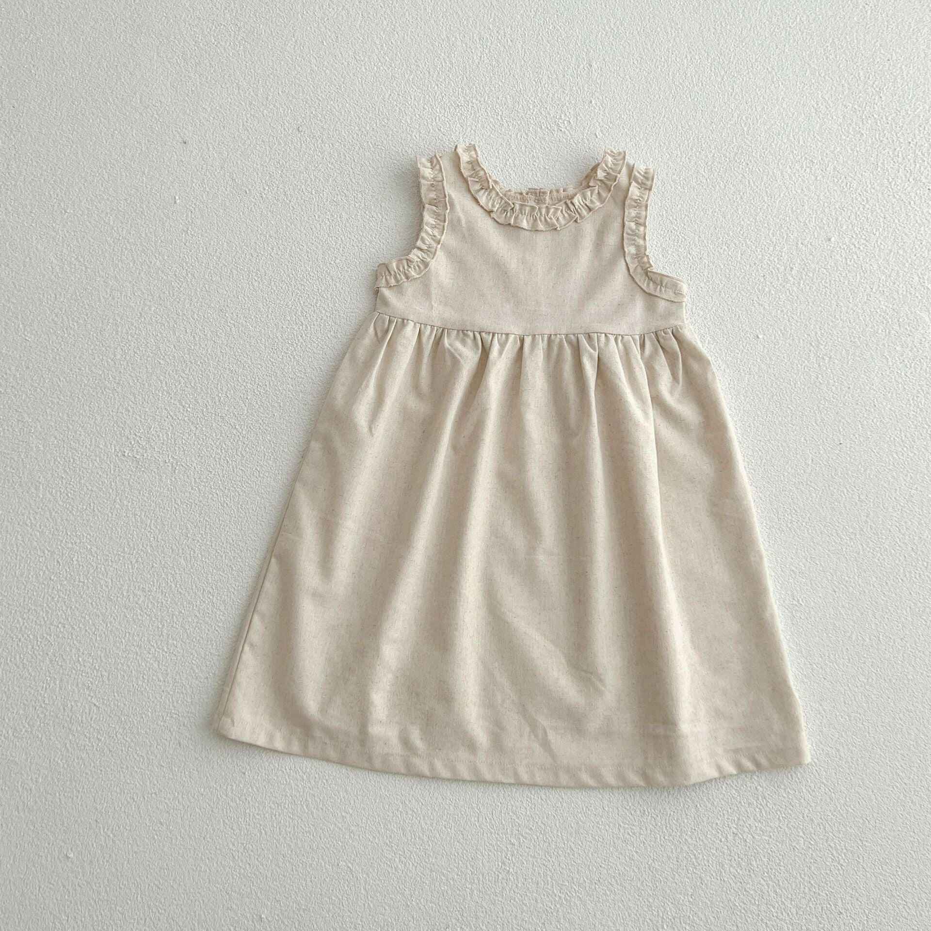 Baby Girl Vest Romper Tree Fungus-like Lacework Mori Style Princess Dress