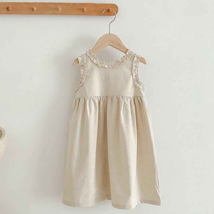 Baby Girl Vest Romper Tree Fungus-like Lacework Mori Style Princess Dress