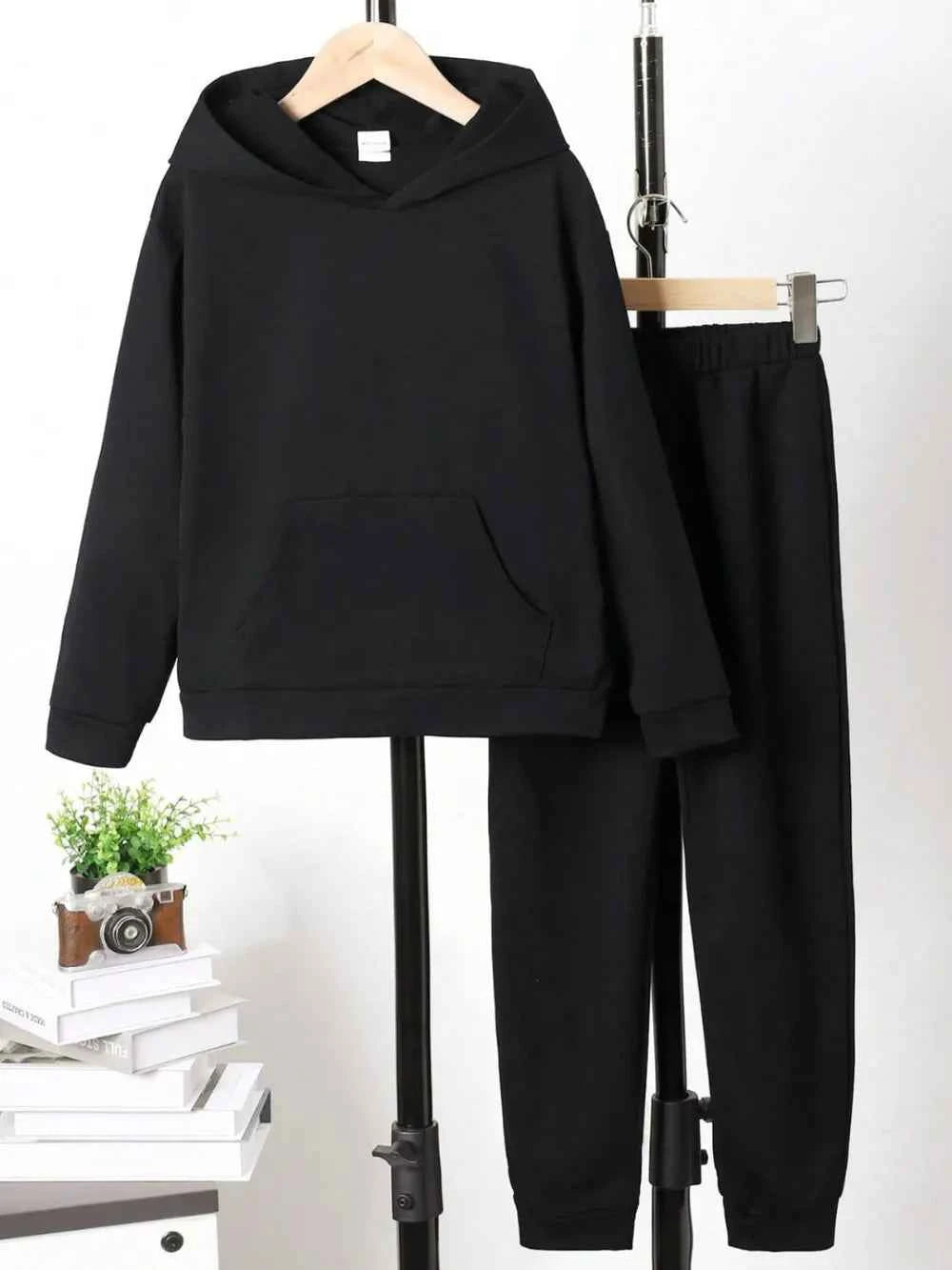 Children's Graphic Long Sleeve Hoodie and Pants Set