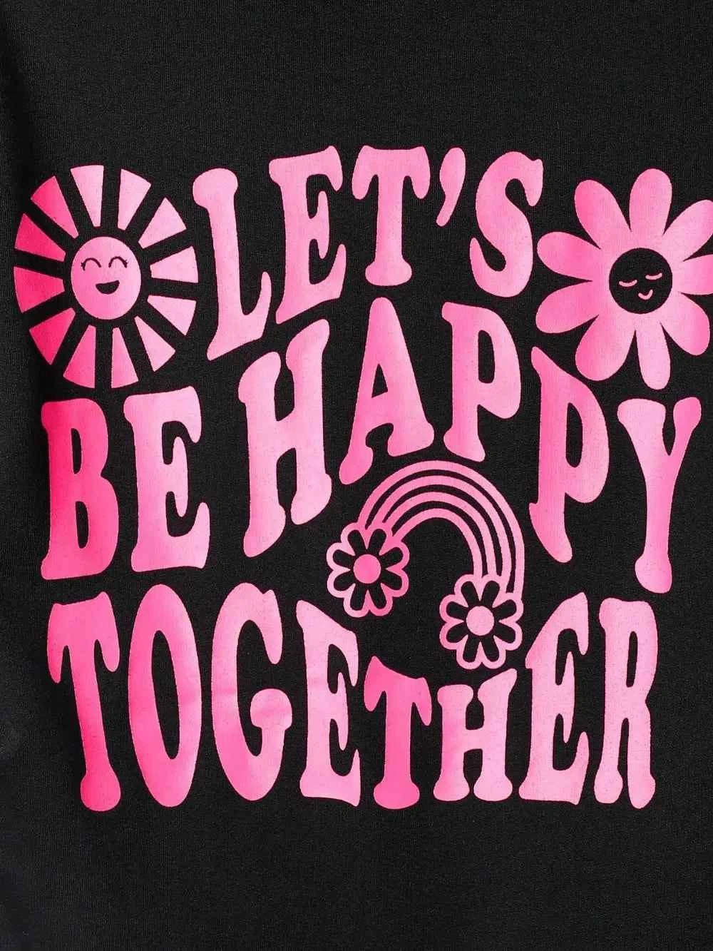 Children's Graphic Long Sleeve Hoodie and Pants Set