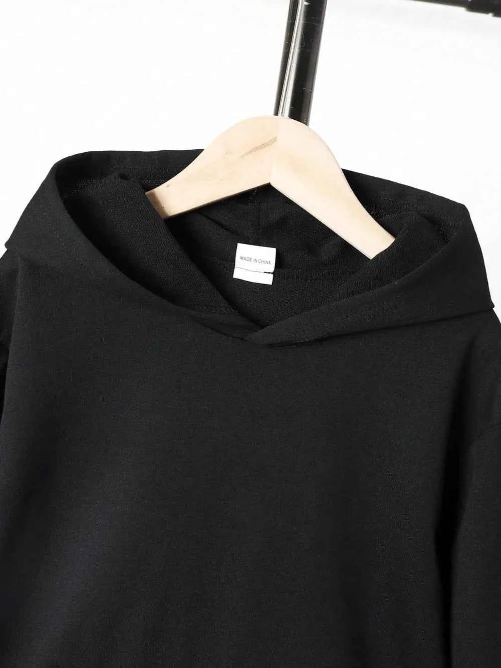 Children's Graphic Long Sleeve Hoodie and Pants Set