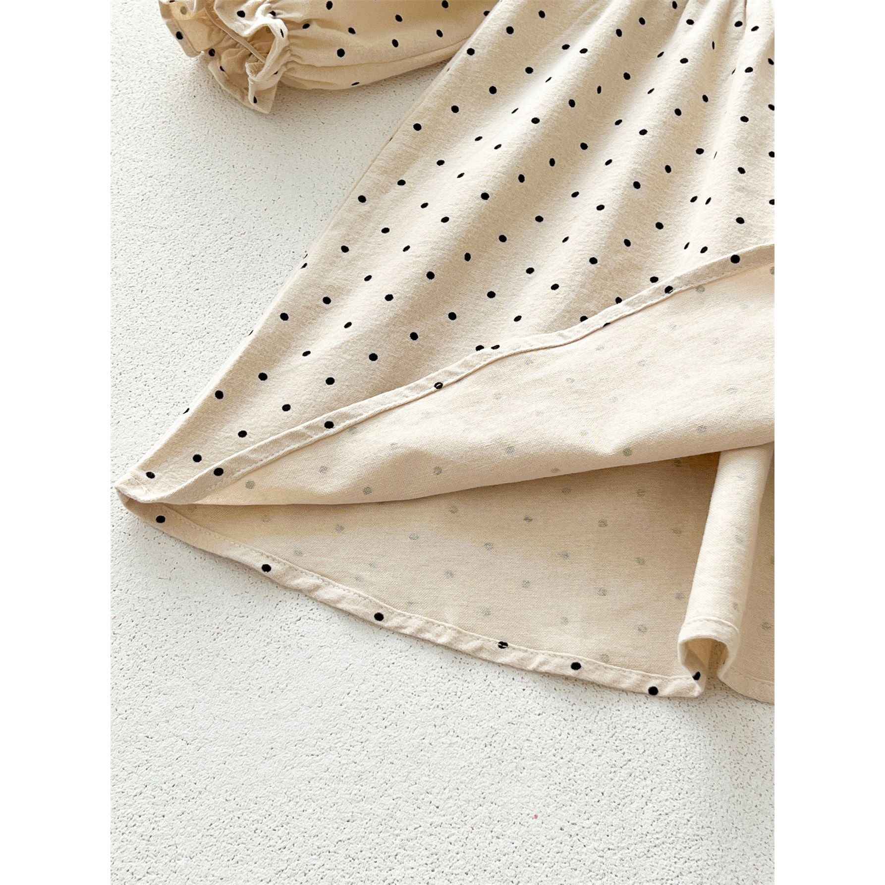 Arrival Baby Girls Long Sleeves Dots Pattern Dress