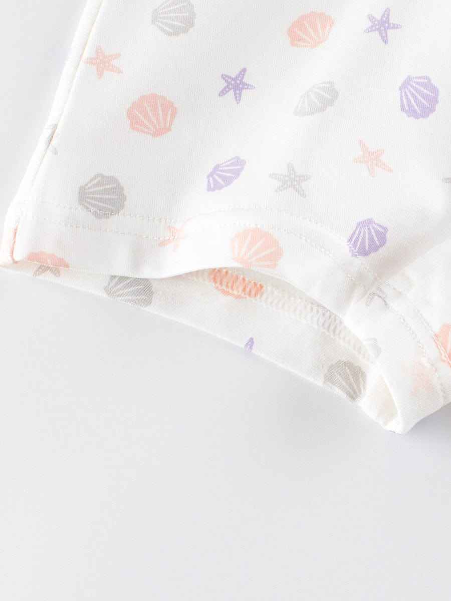 Girls’ Cartoon Printed Boxer Shorts Breathable Underwear Set